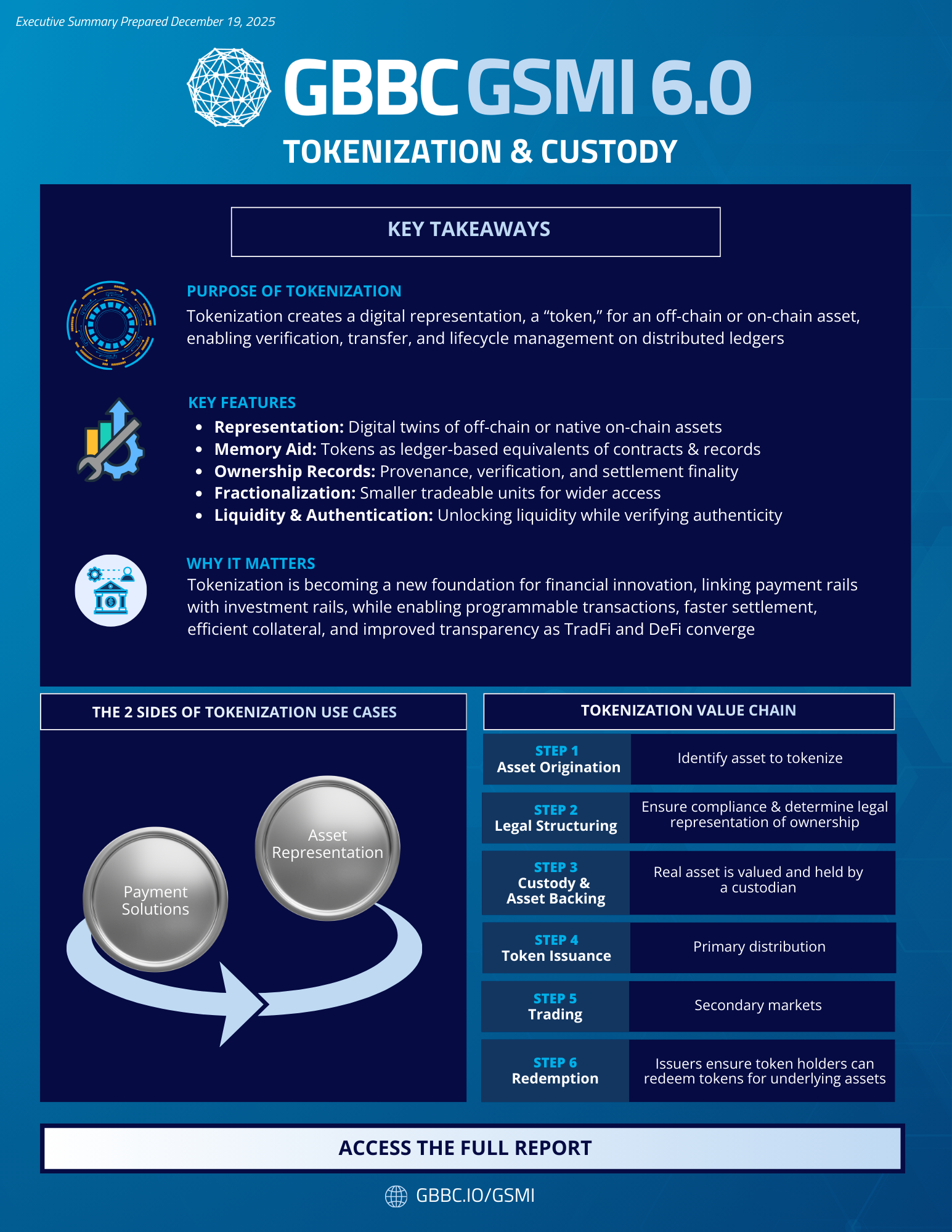 GSMI 6.0: Executive Summary - Tokenization & Custody