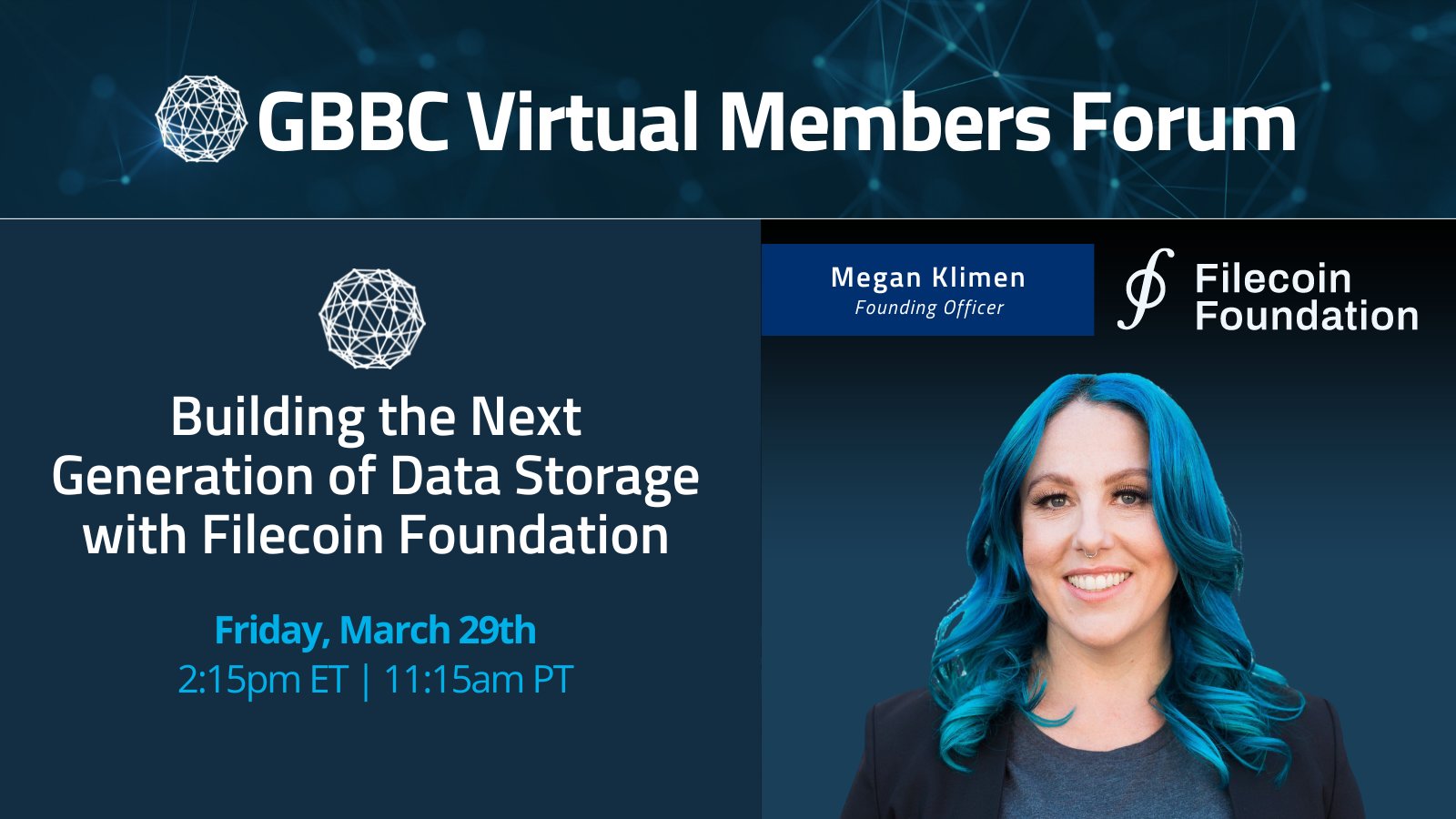 GBBC Virtual Members Forum with Filecoin Foundation