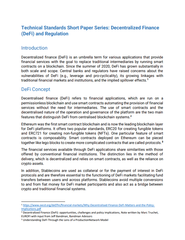 GSMI 4.0: Technical Standards - DeFi & Regulation (Summary)