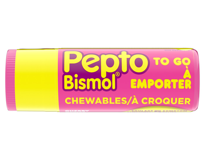 Take Pepto Bismol on-the-go! On the go