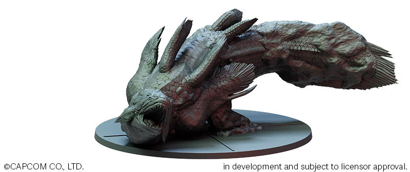 Jyuratodus Journal 21 Monster Hunter World The Board Game   MHW Blog 20 Renders Jyuratodus 