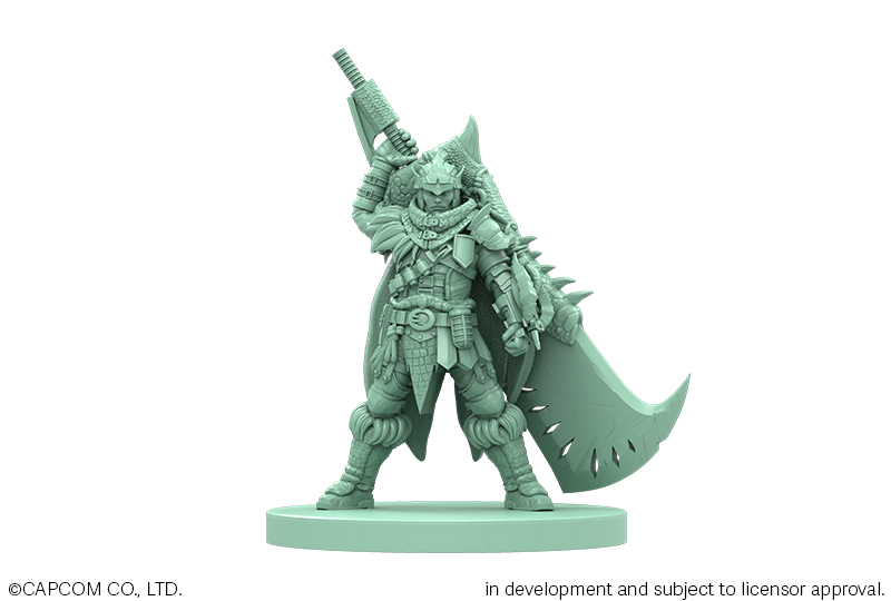 MHW-Board-Game-Great-Sword-Hunter-Miniature
