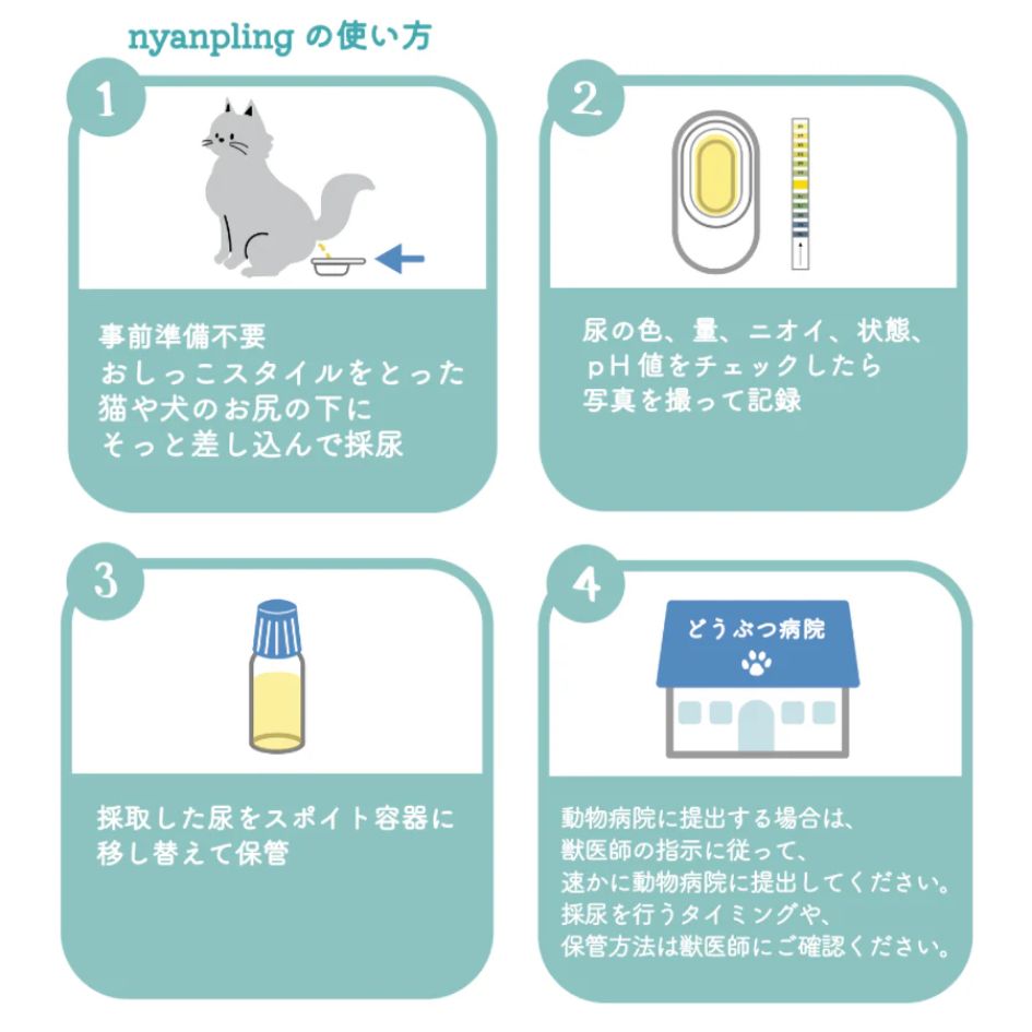 おしっこチェックセット nyanpling®（ニャンプリング）