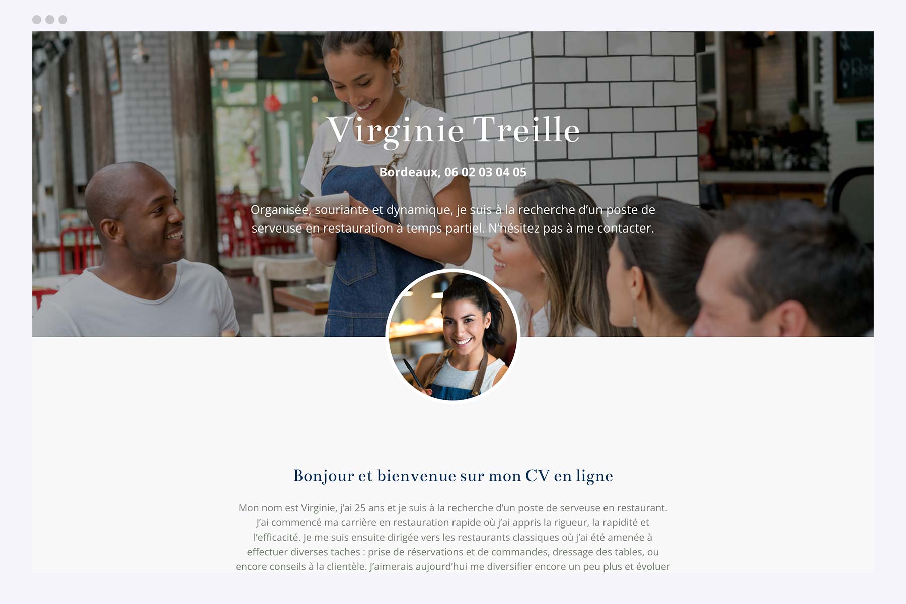 Votre CV en ligne avec Hubside