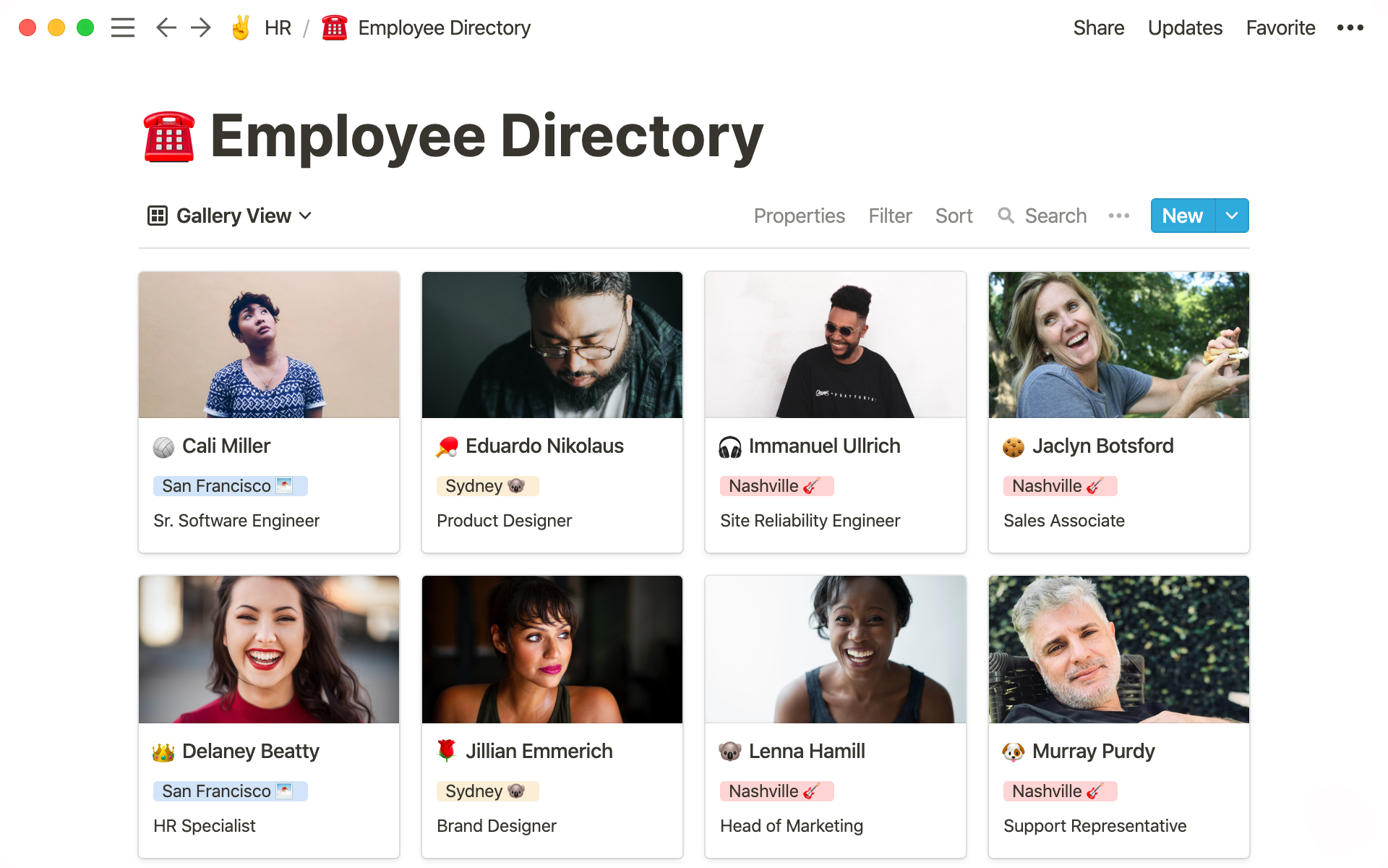 Staff Directory