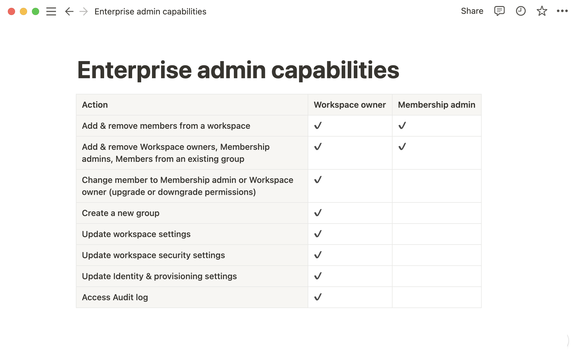 Enterprise Settings