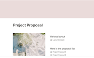 Notion Template Gallery Project Proposal Doc