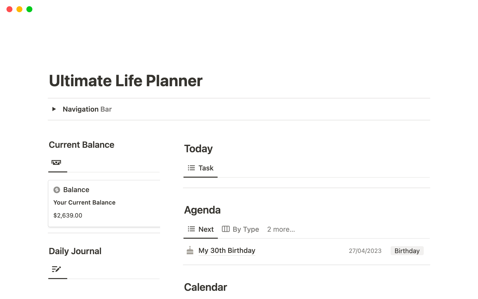 The Ultimate Life Planner  Printable Planner, Life Organizer