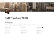 Notion Template Gallery Notion s Trip Planner