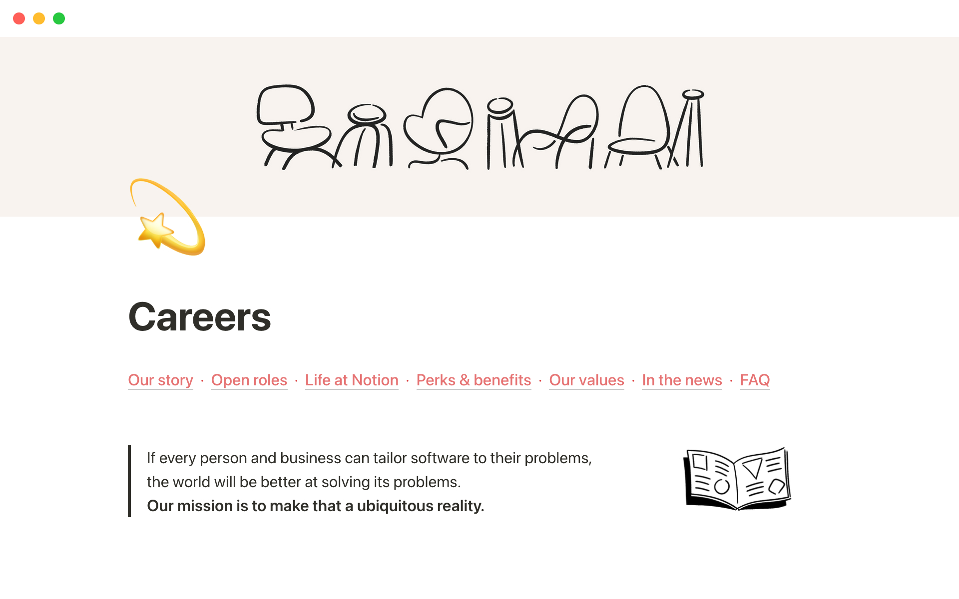 Notion Template Gallery Notion #39 s careers page