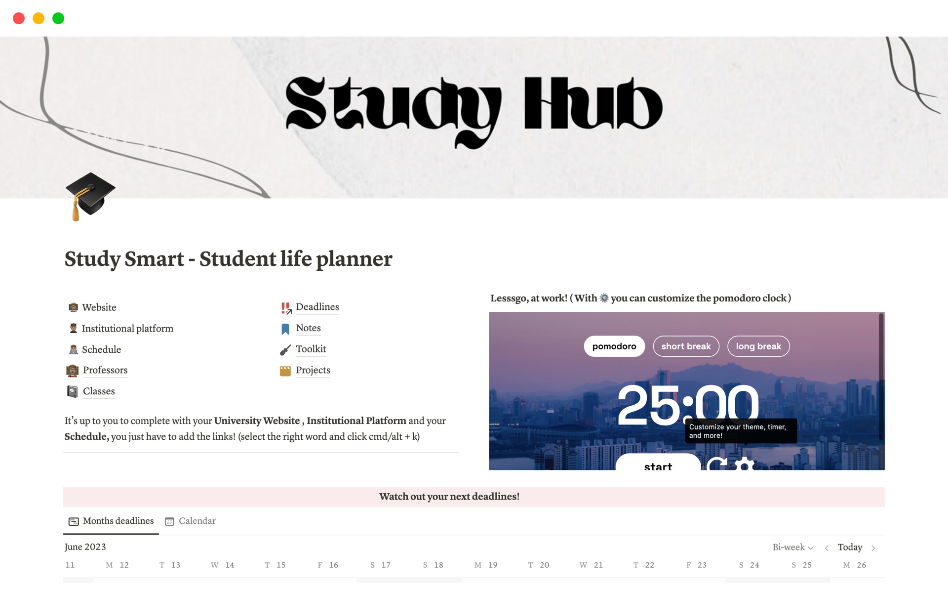 Notion Life Planner Template  Minimal & Simple — fawnar.