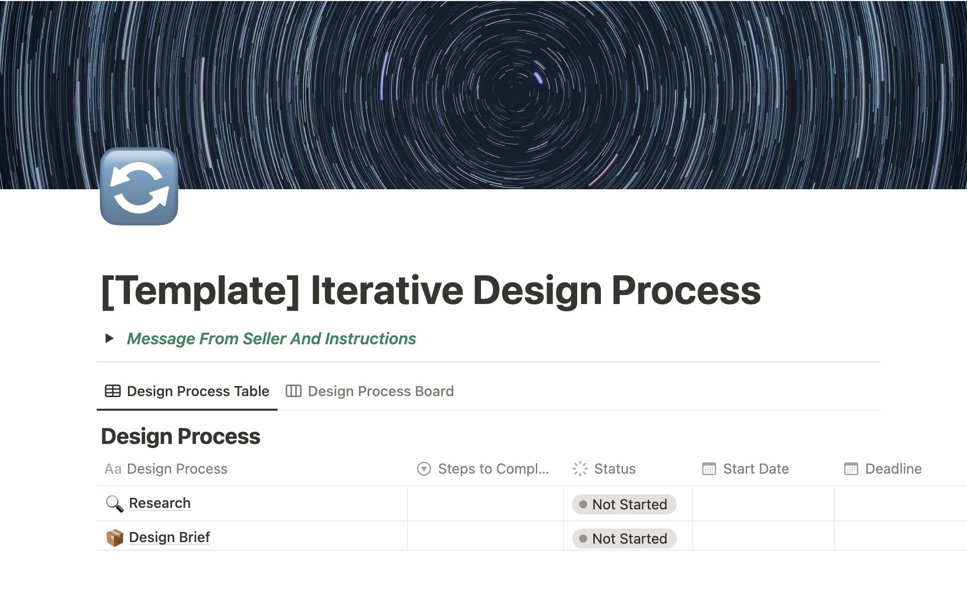 Notion Template Gallery – Iterative design process