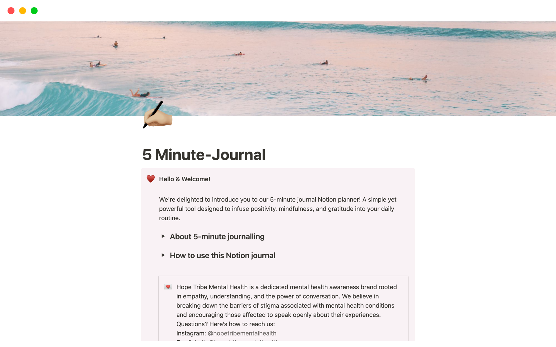 Notion 5-Minute Journal