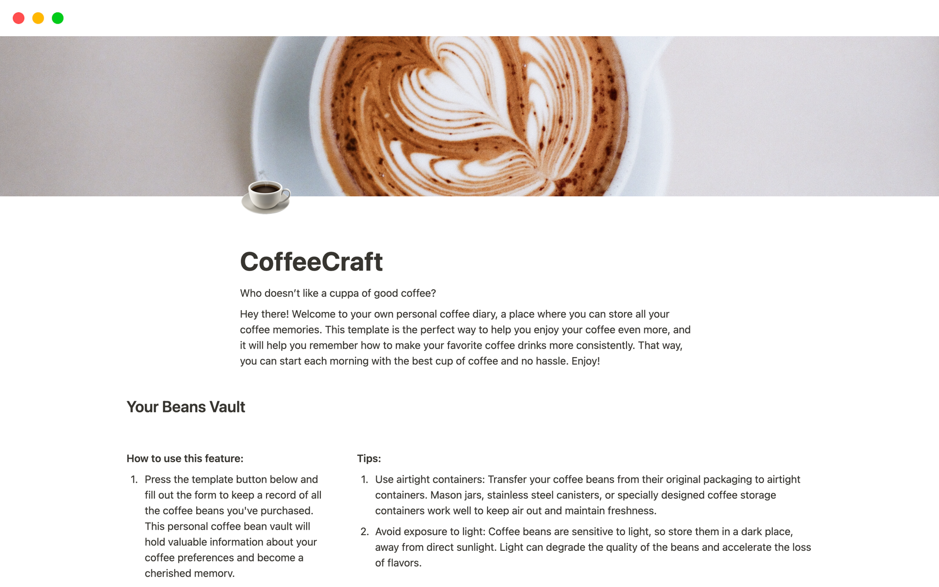 CoffeeCraft