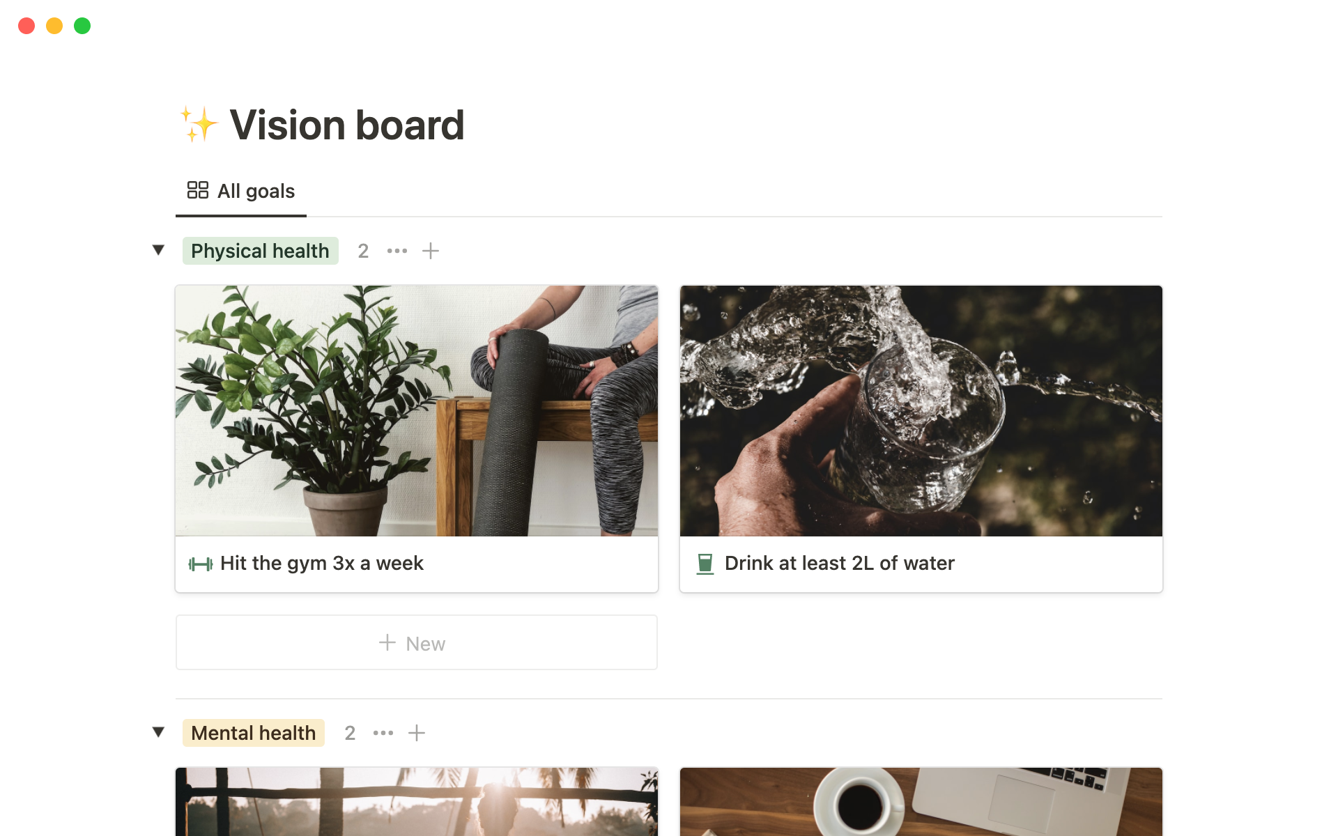 Best Vision Board Templates from Notion