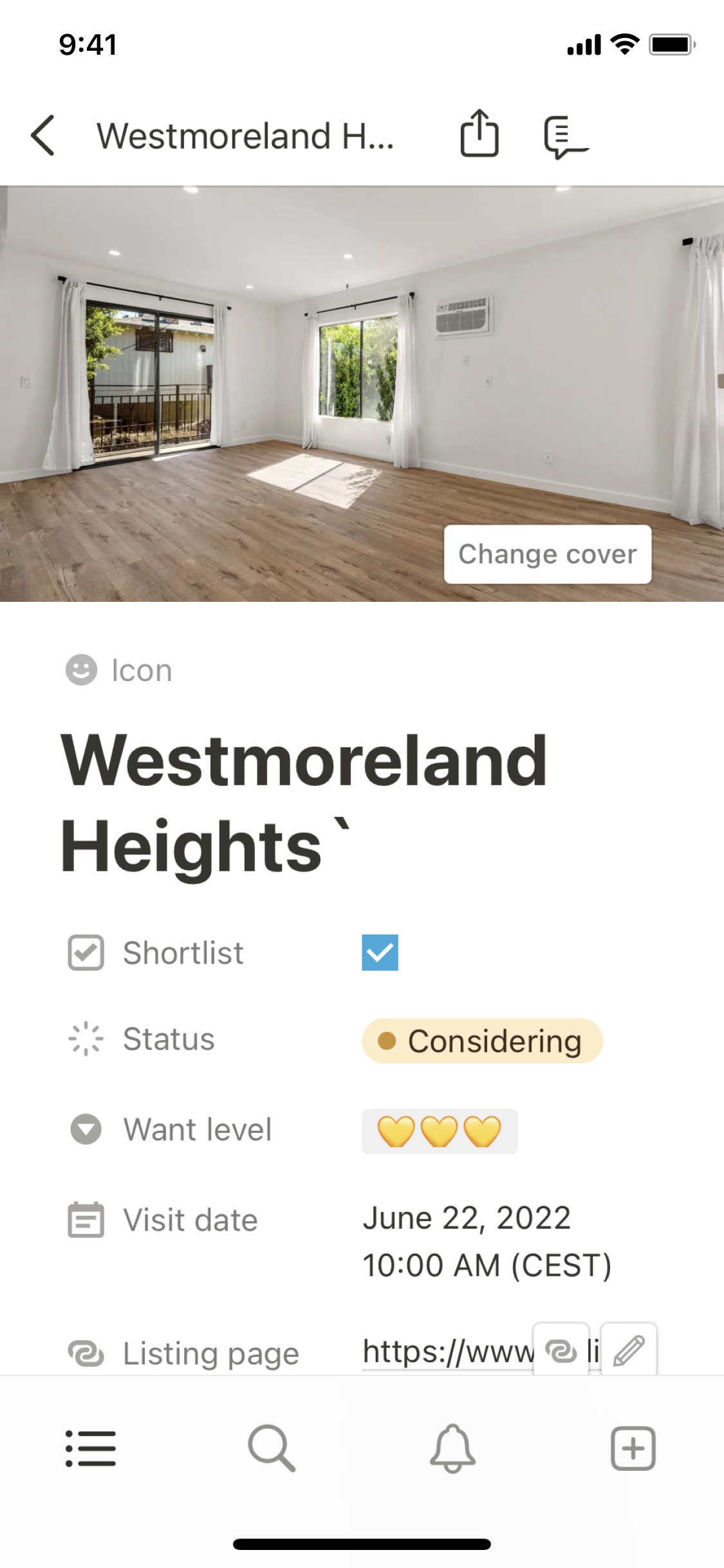 Home & living – Notion Template Gallery