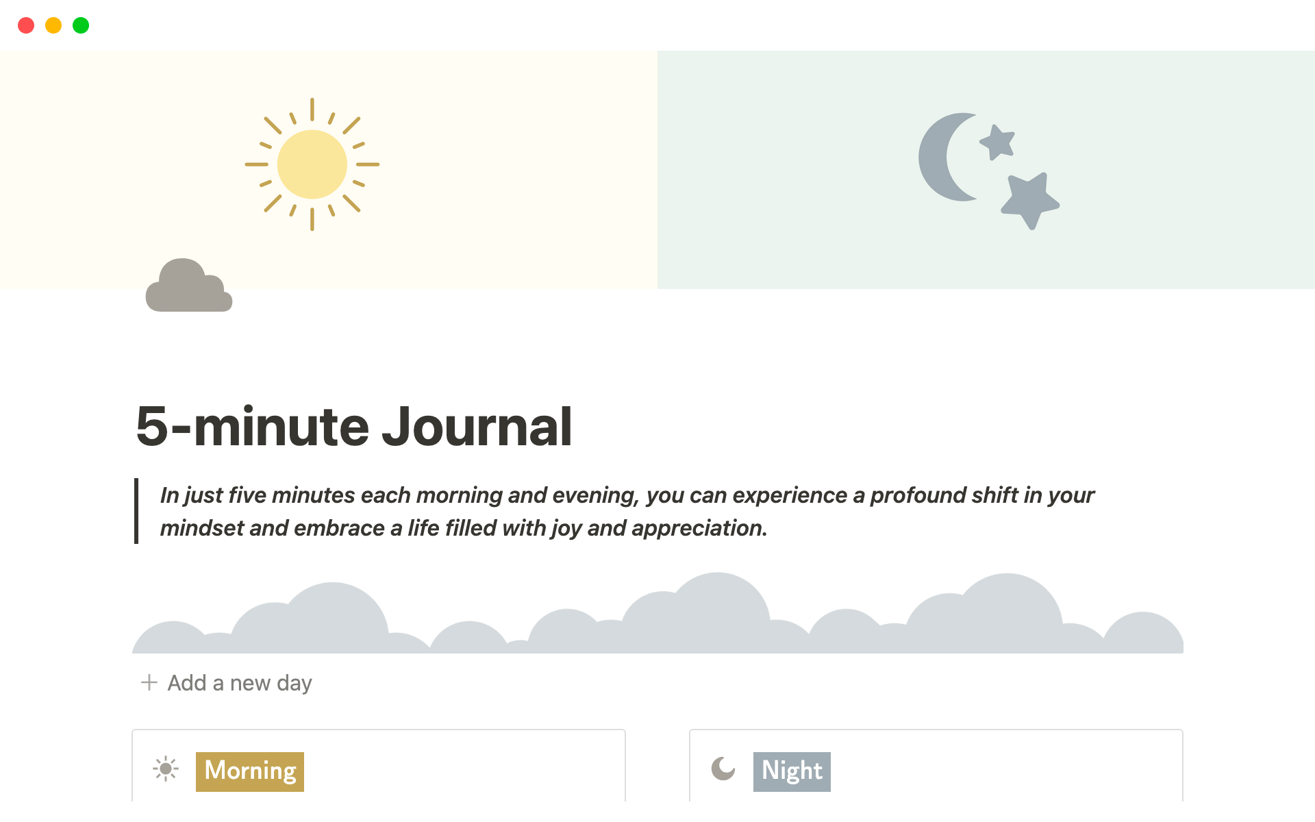 The Five Minute Journal - Everyday Connor