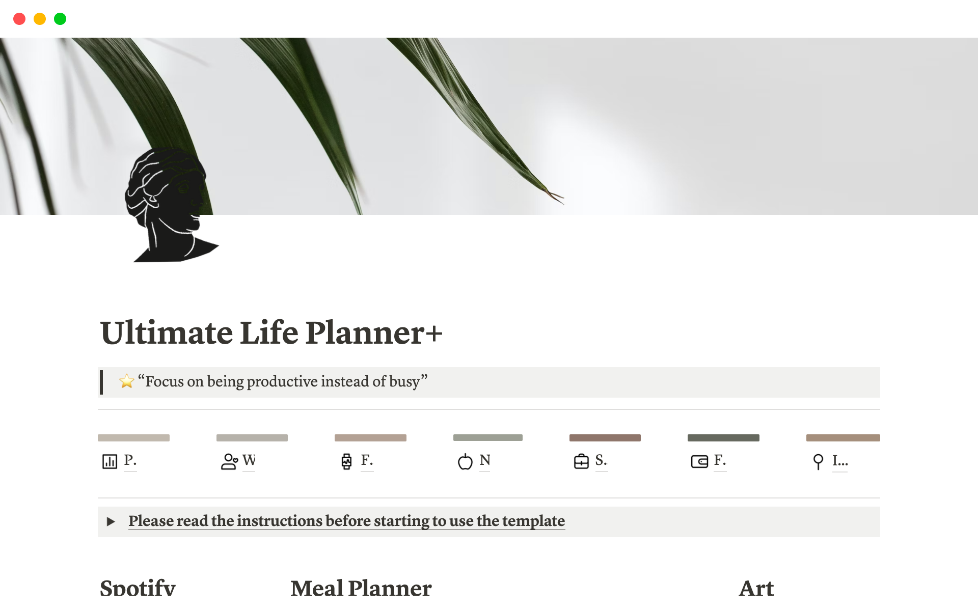 All-in-one Life Planner Notion Template – Wethenotion