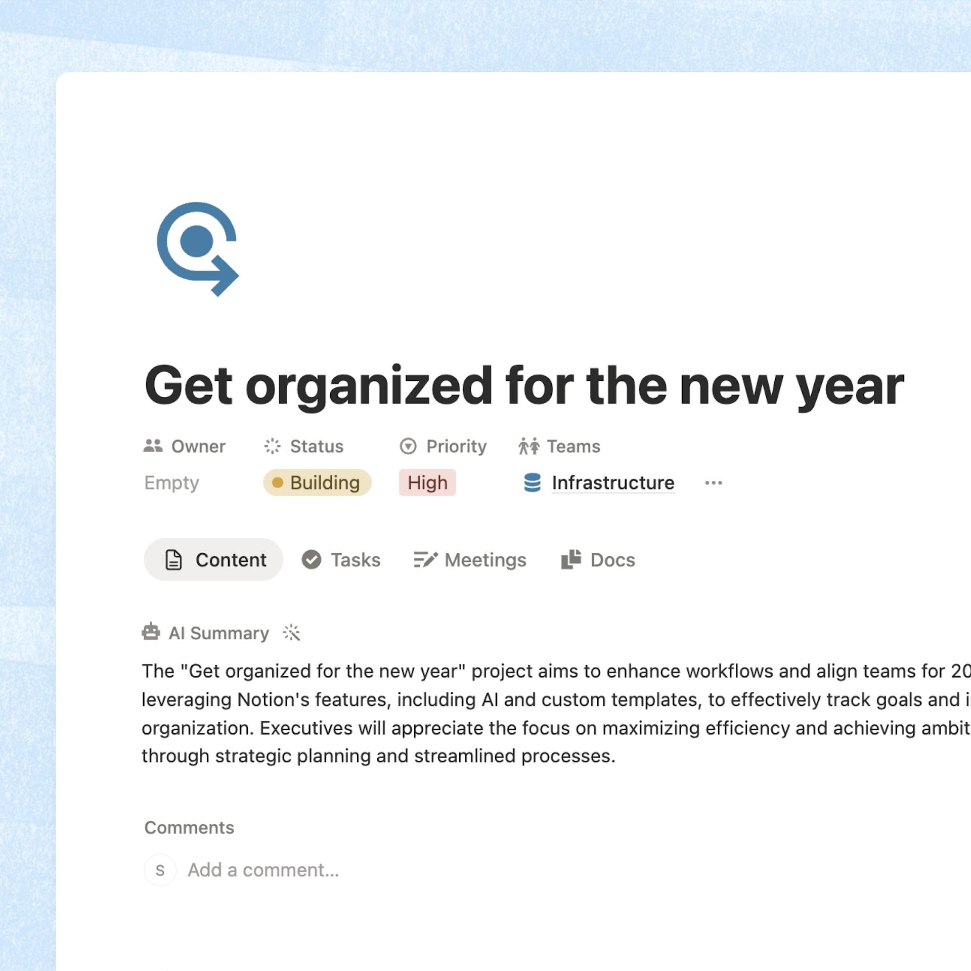 Workshop: Start 2026 organized with a Notion workspace refresh