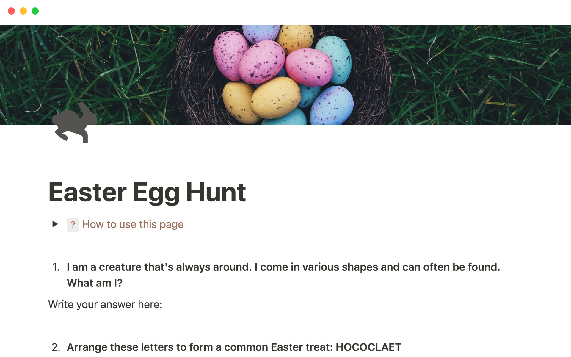 desktop background easter egg hunt sign