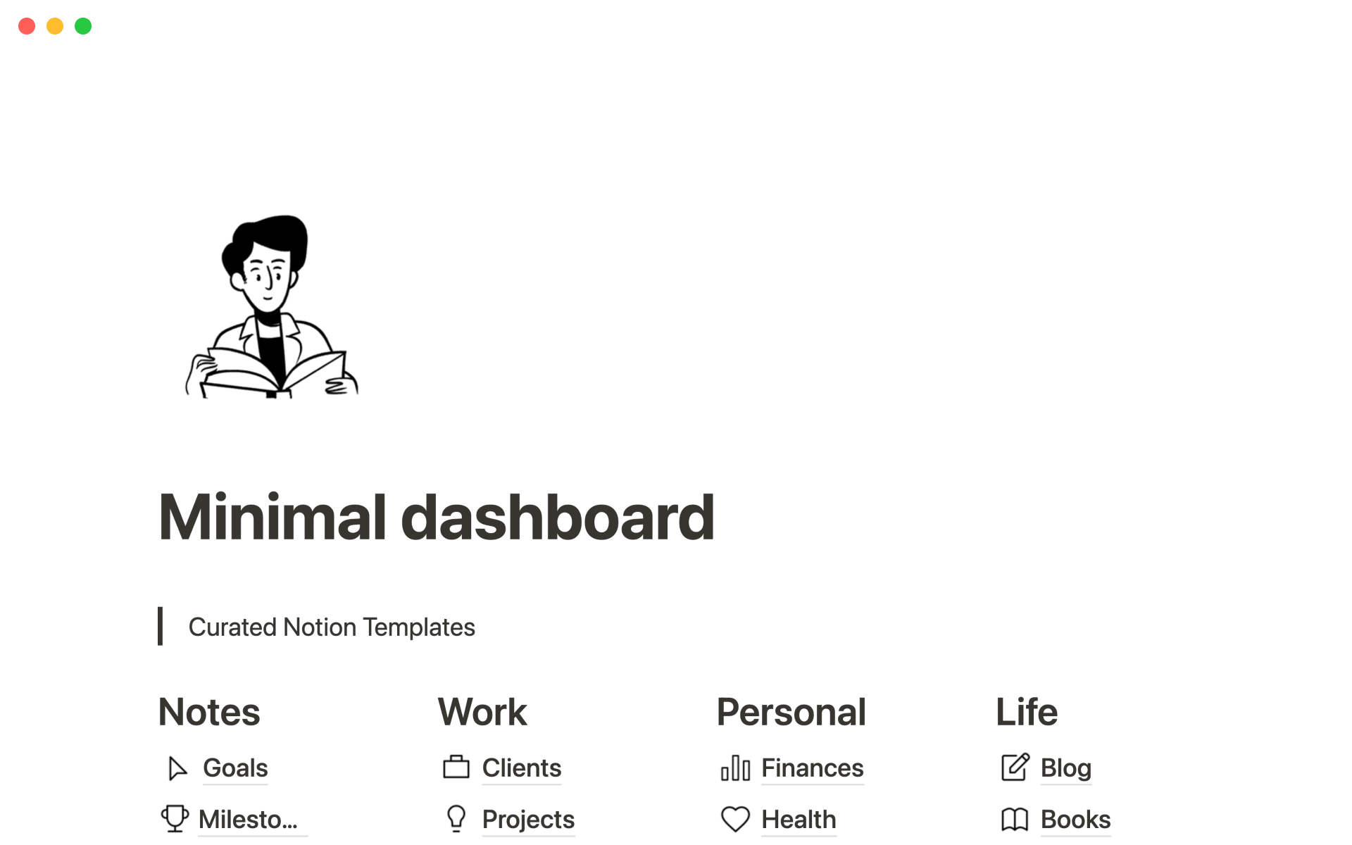 notion dashboard templates free