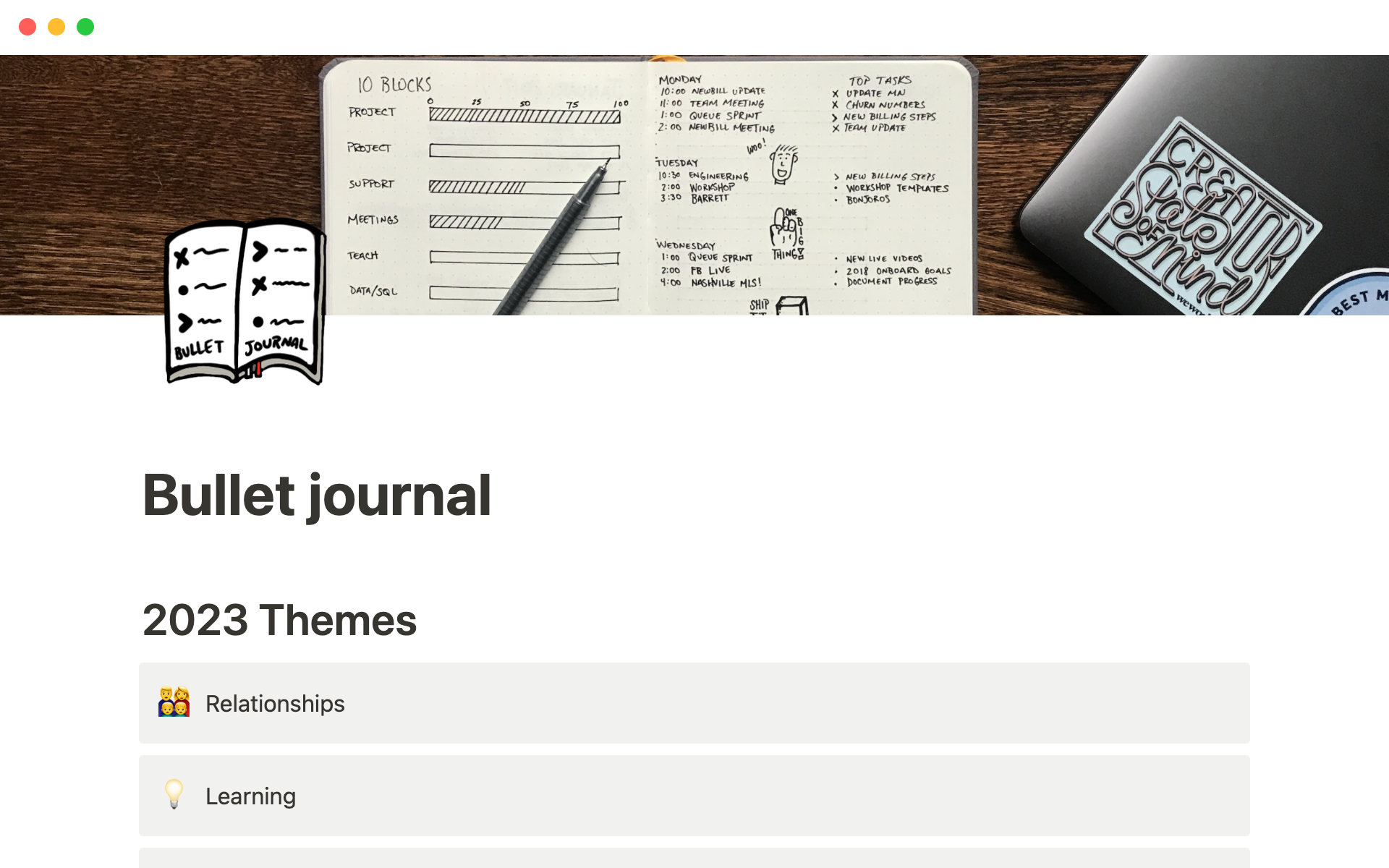 Agenda is perfect for Bullet Journaling - Talk - Agenda Community