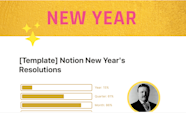 Notion Template Gallery Notion New Year Resolutions