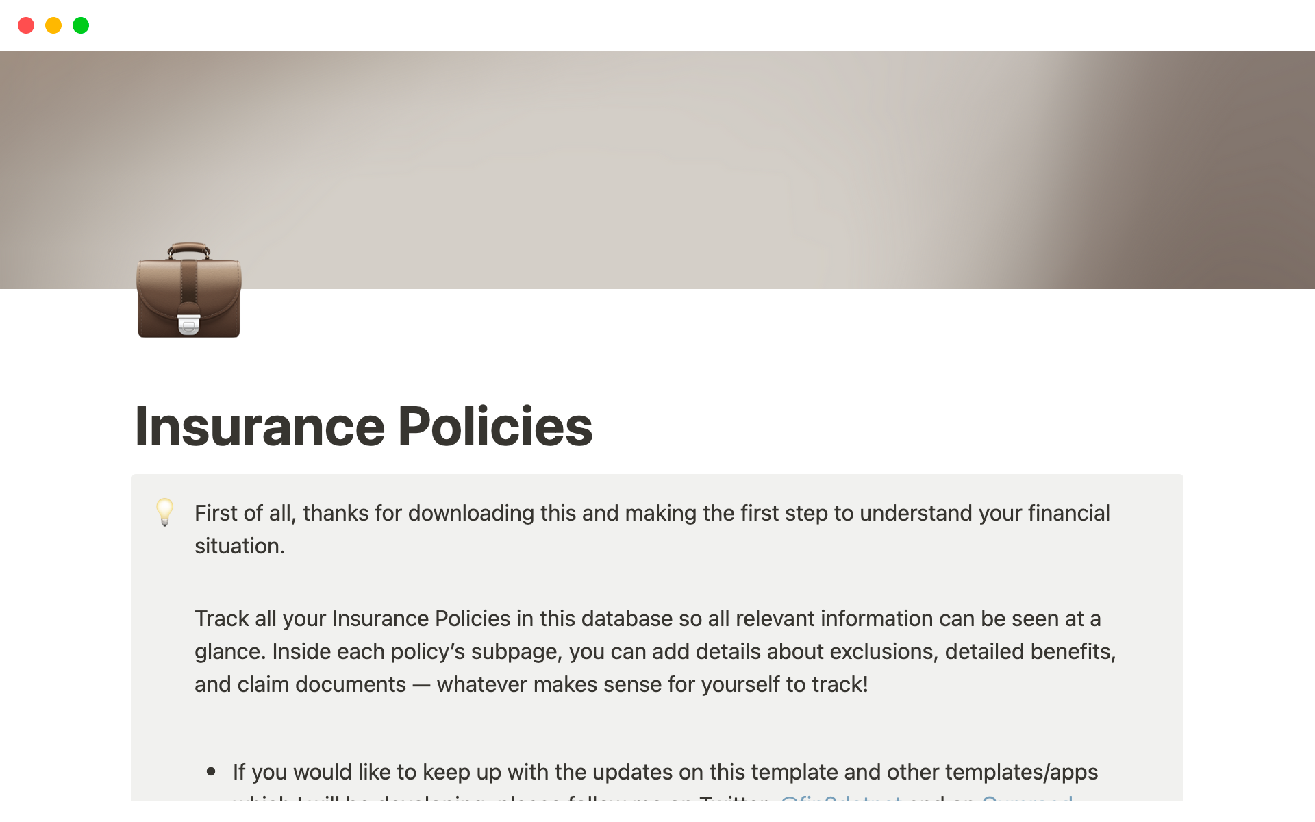 Insurance Policy Tracker Fin3 Desktop 