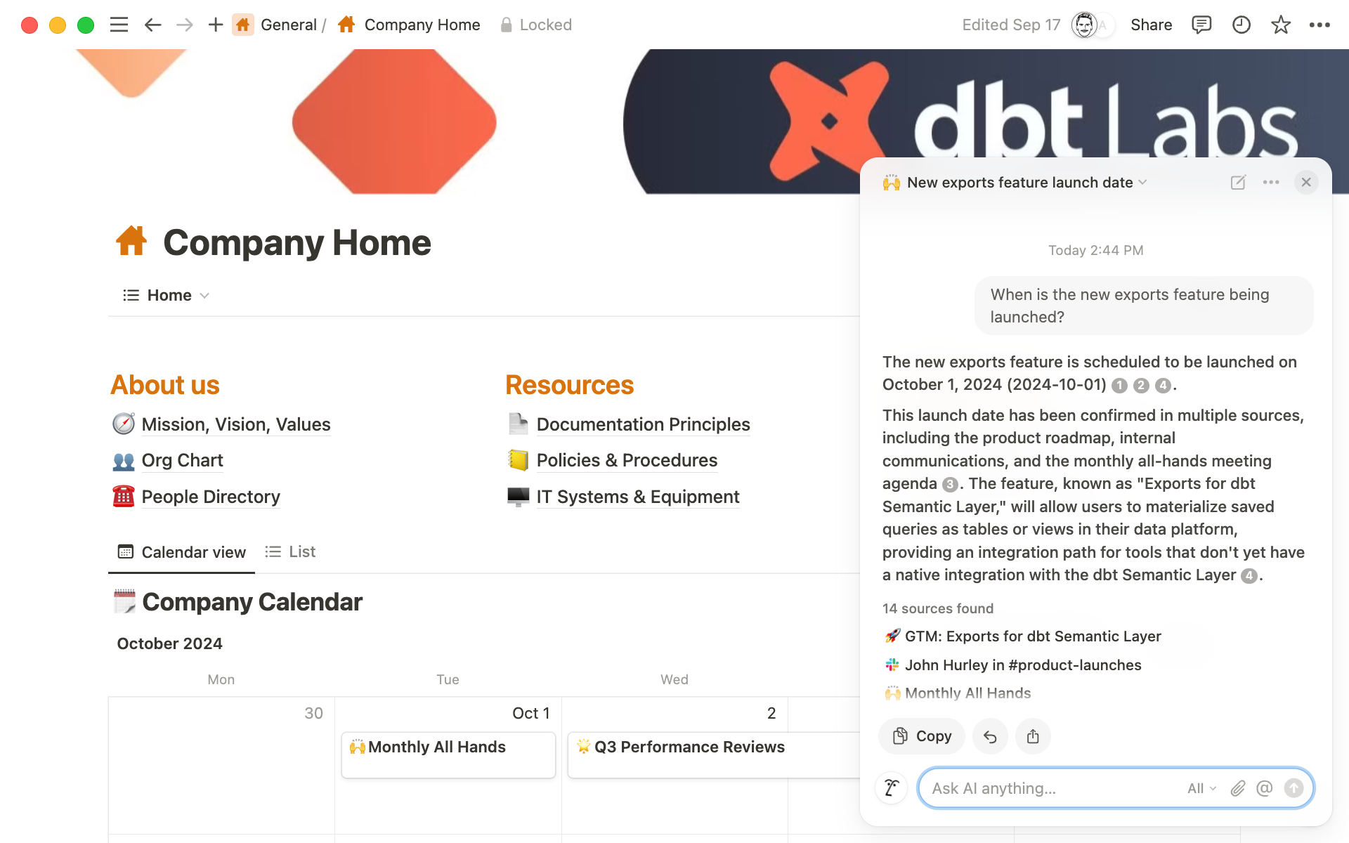 How dbt Labs avoided years of SaaS costs and scaled organizational knowledge with Notion AI