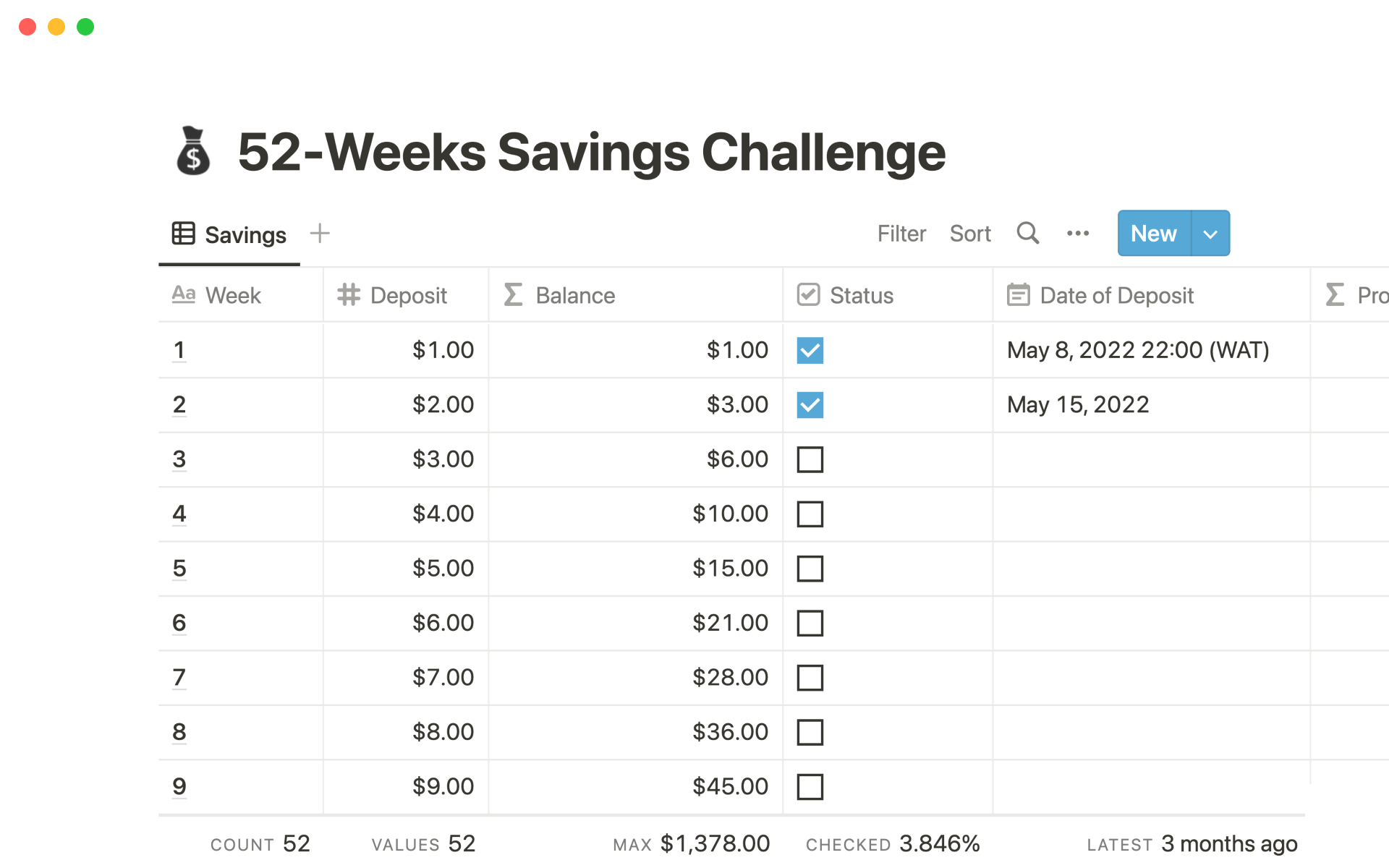 Money Tracker Template Notion