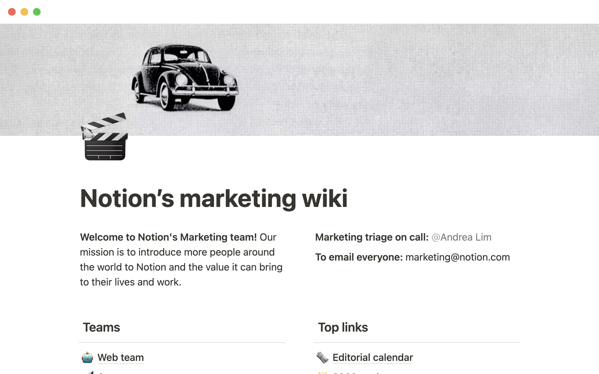 Notion Template Gallery Notion #39 s marketing wiki