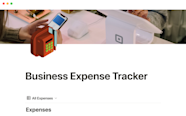Notion Template Gallery Business Expense Tracker