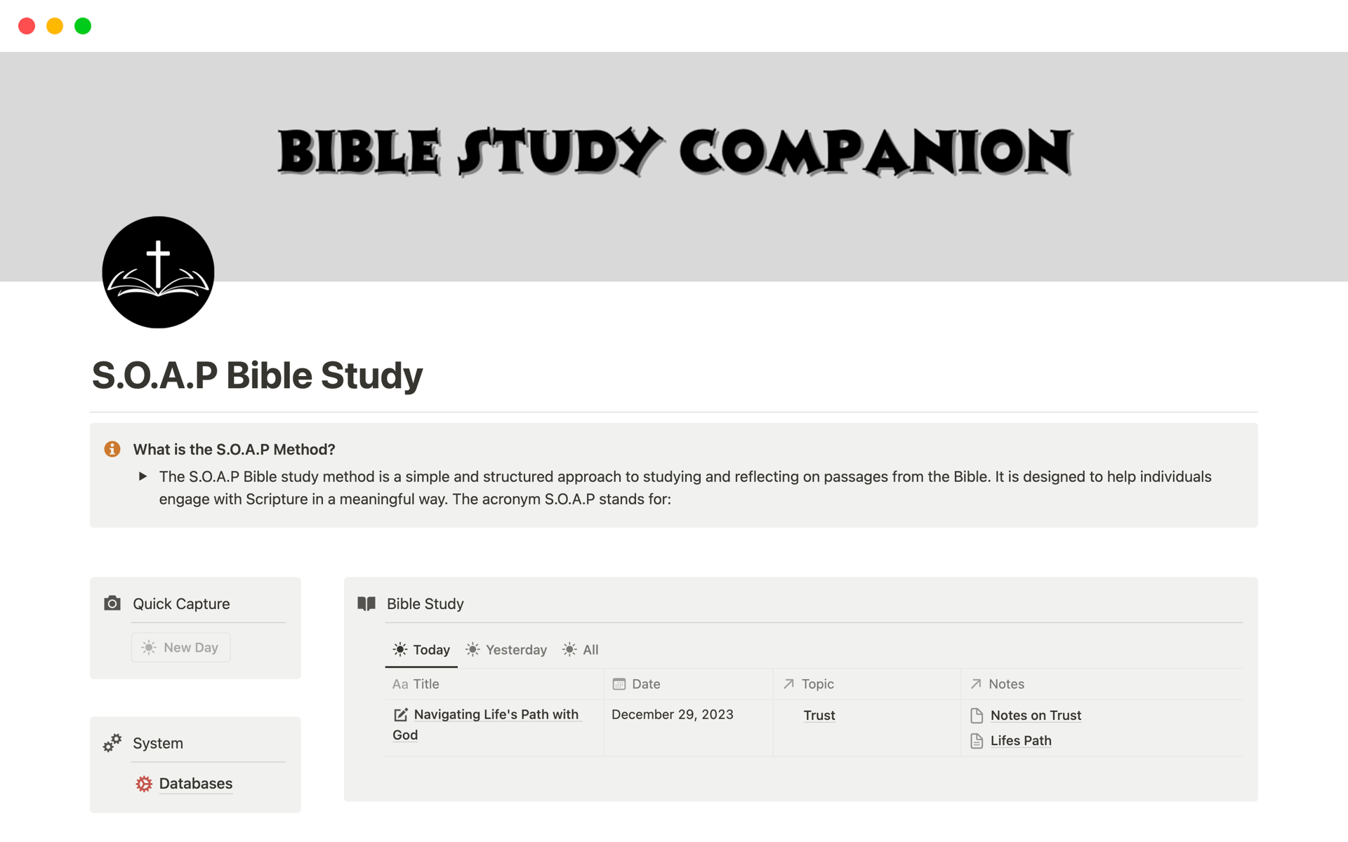 Bible Study Companion