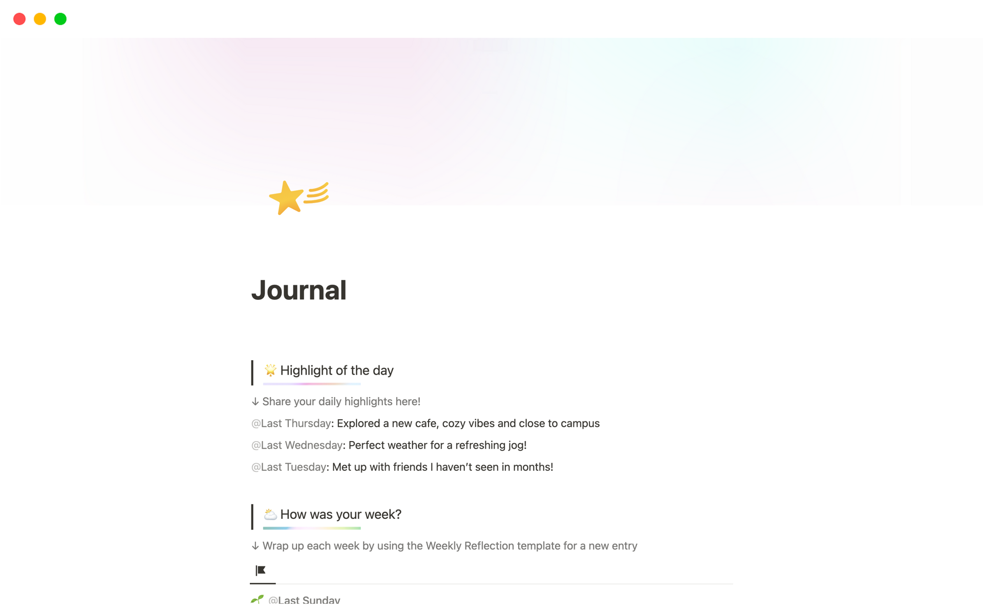 Journal Jog
