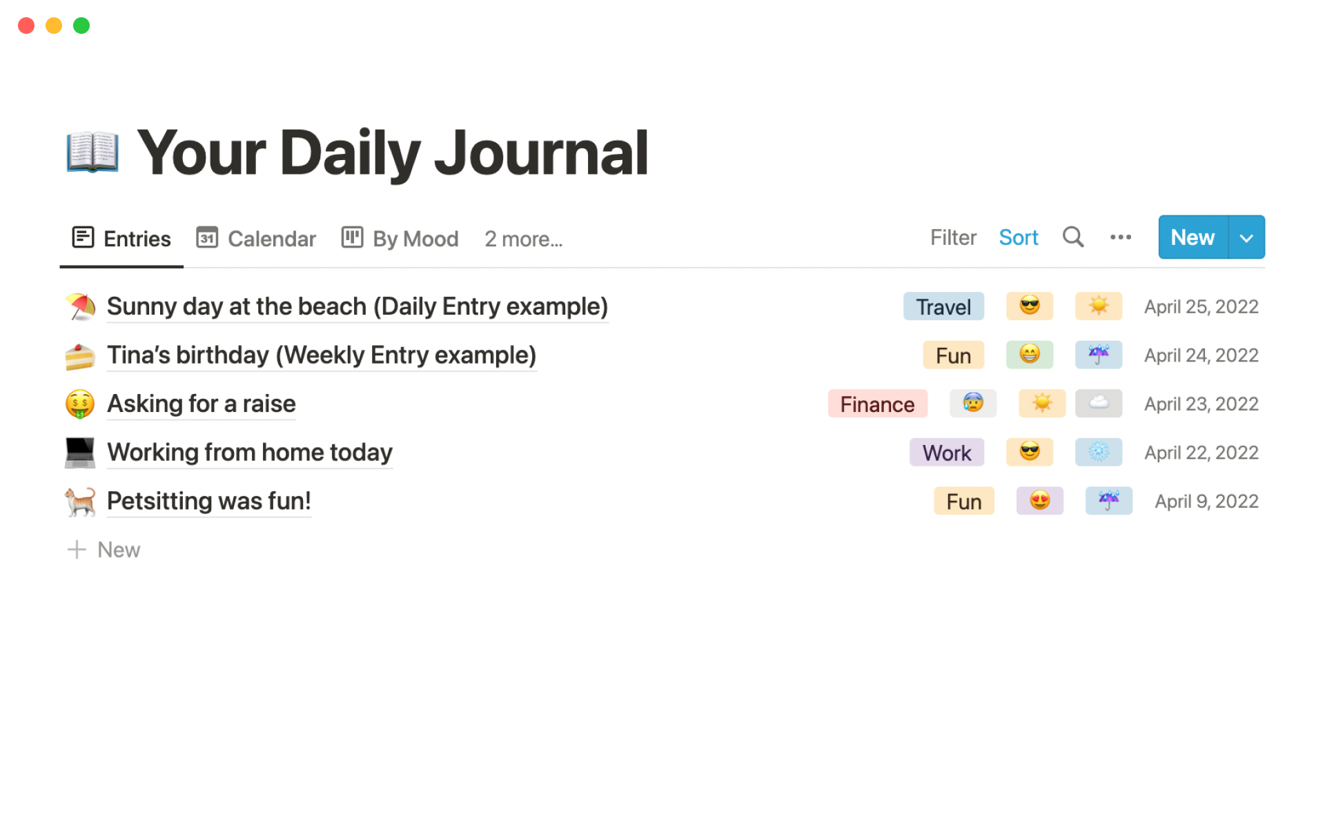 Best Journaling Templates from Notion