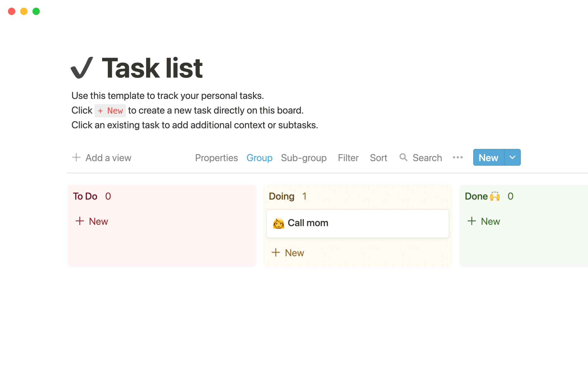 notion to do list template