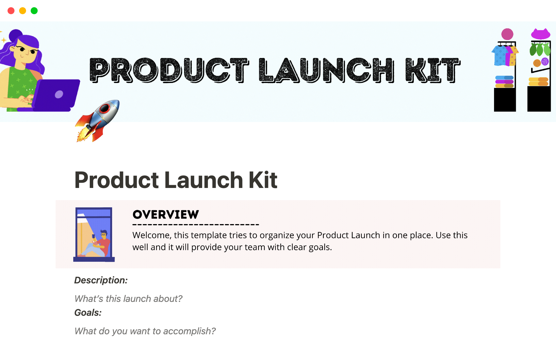 Notion Templates for Launch