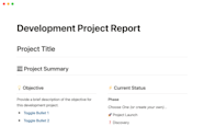 Notion Template Gallery Development Project Report