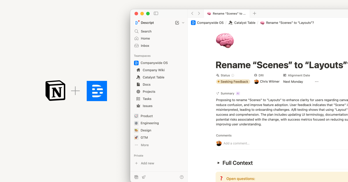 How Descript turns company culture into code
