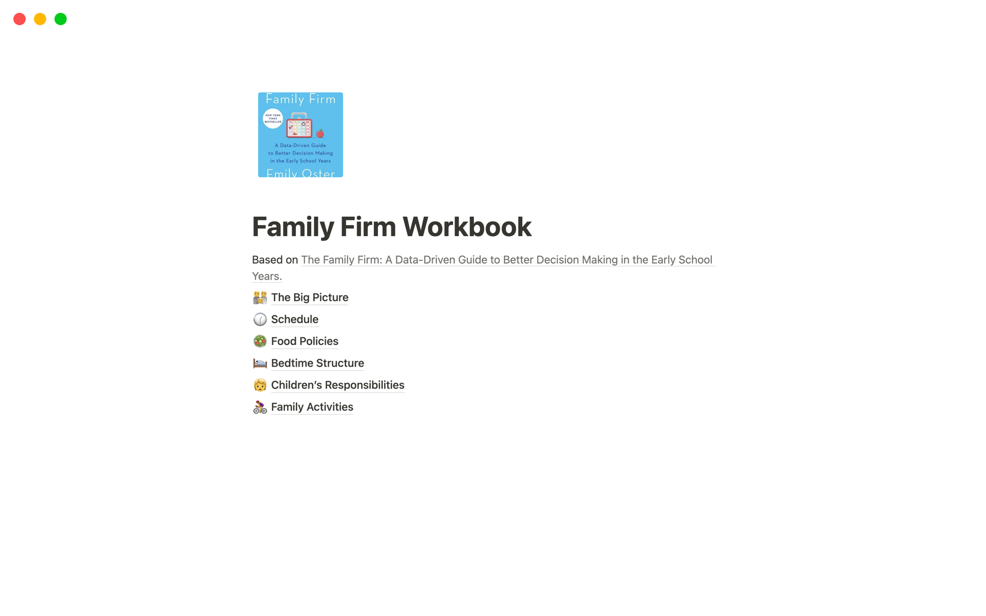 The Family Firm: A Data-Driven Guide by Oster, Emily