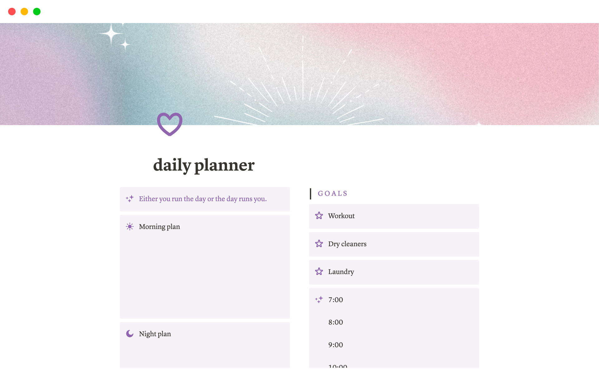 Get It Done Planner, Stylish Daily Planner