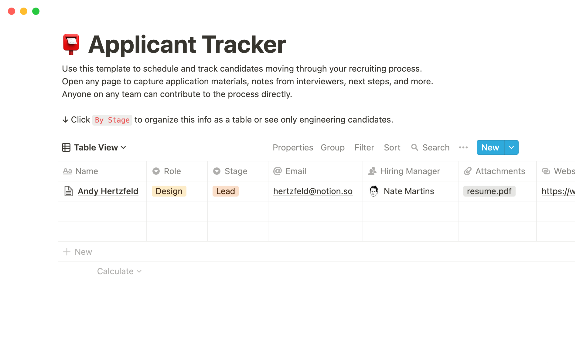 Applicant tracker