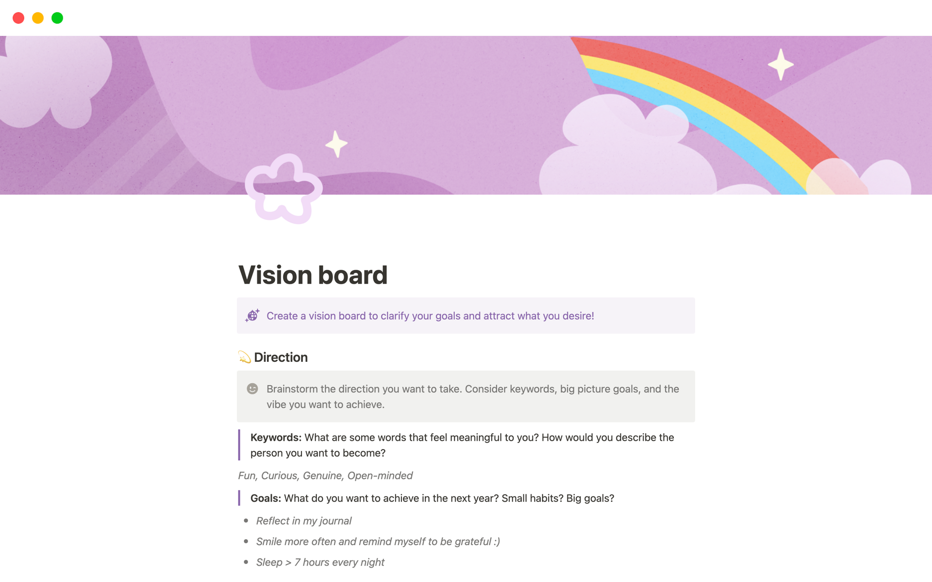2024 Vision Board Kit & Life Planner