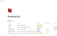 Notion Template Gallery Reading List