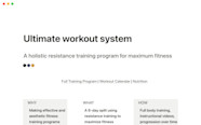 Notion Template Gallery Ultimate Workout System