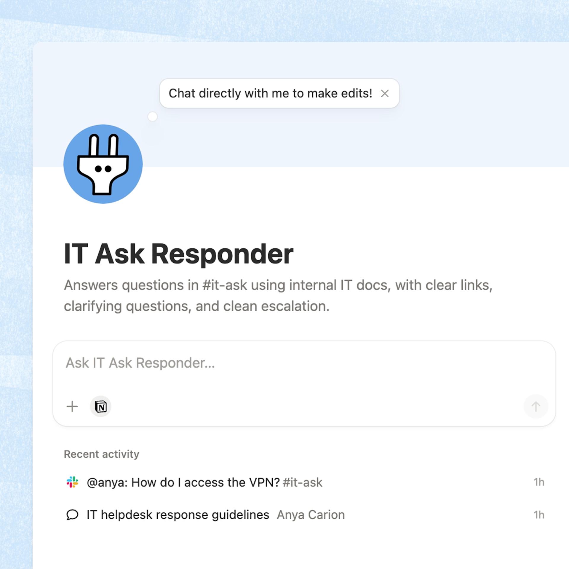 Automate IT requests with no code Custom Agents