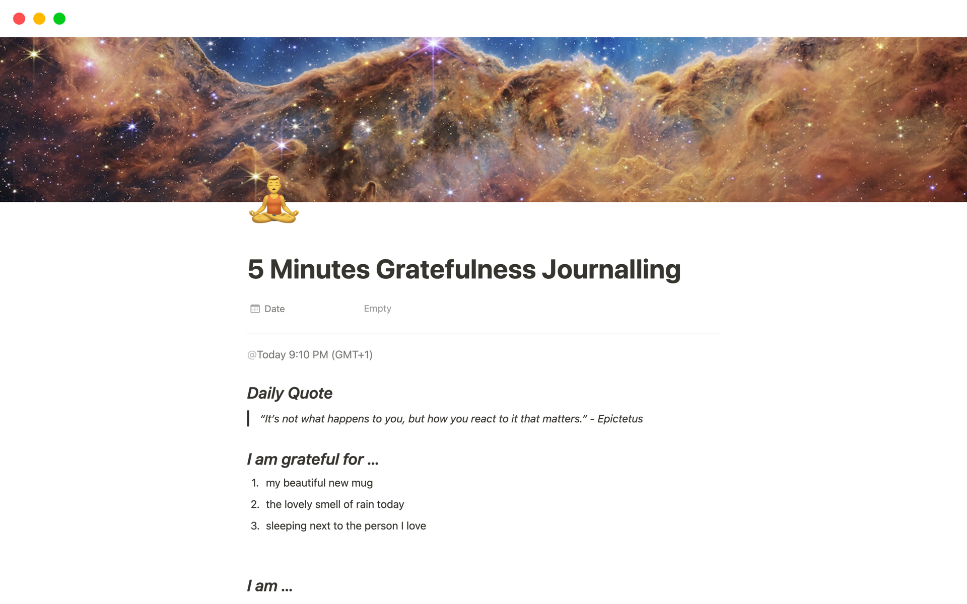 5-Minute Journal in Notion. Why pay $24.95 for a limited