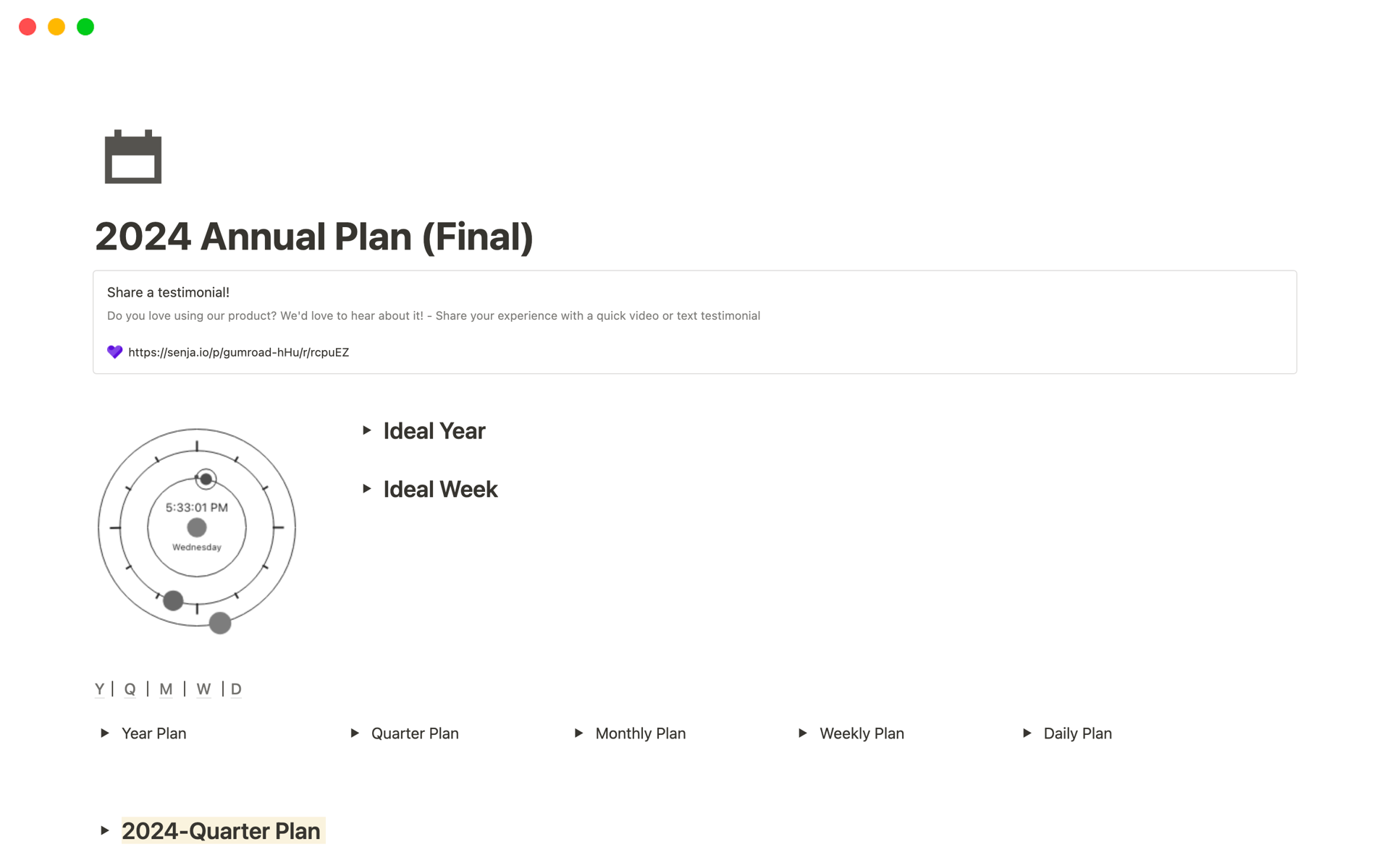 Plan 2024 with Notion!  Let's start a Productive Year 