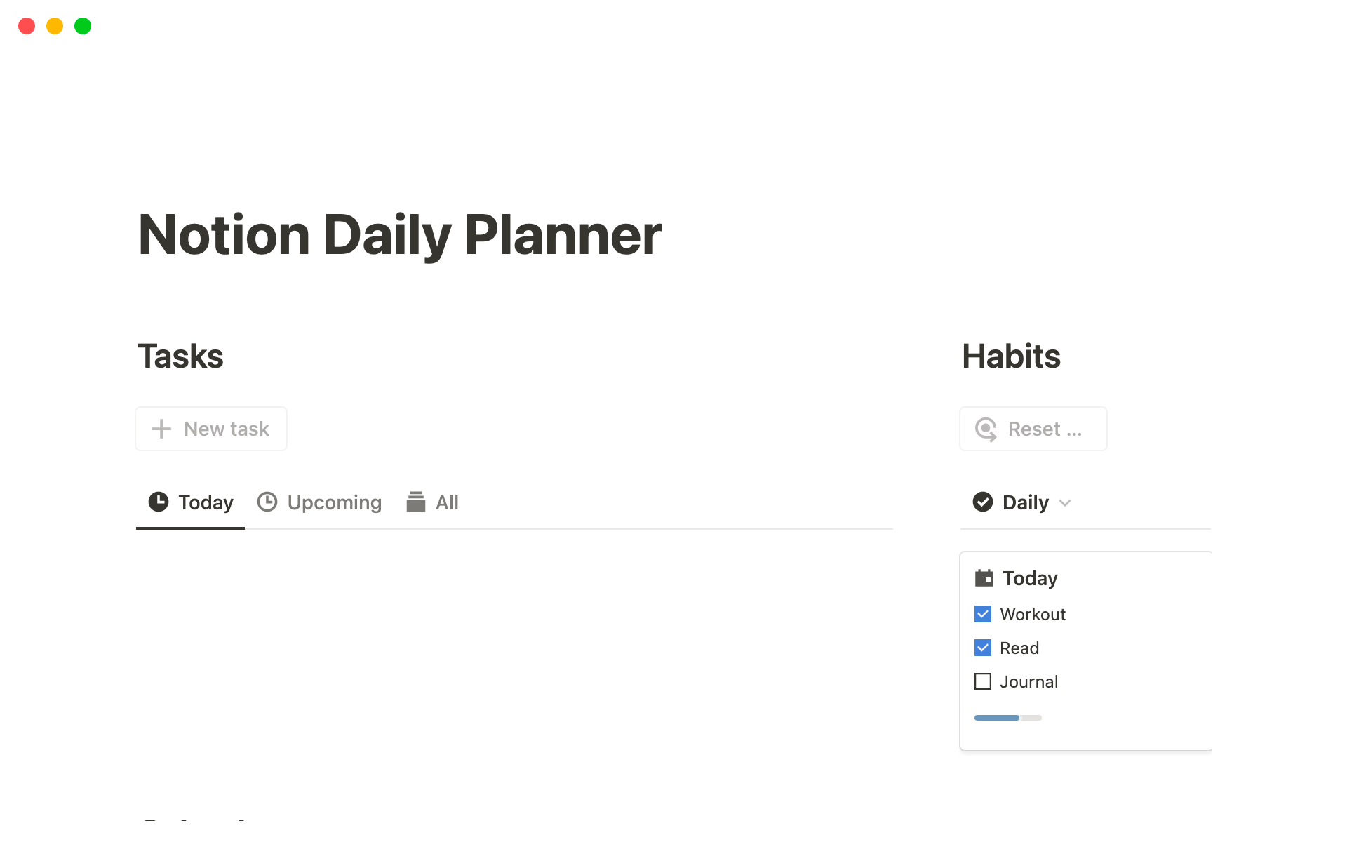 Daily Planner  Notion Template