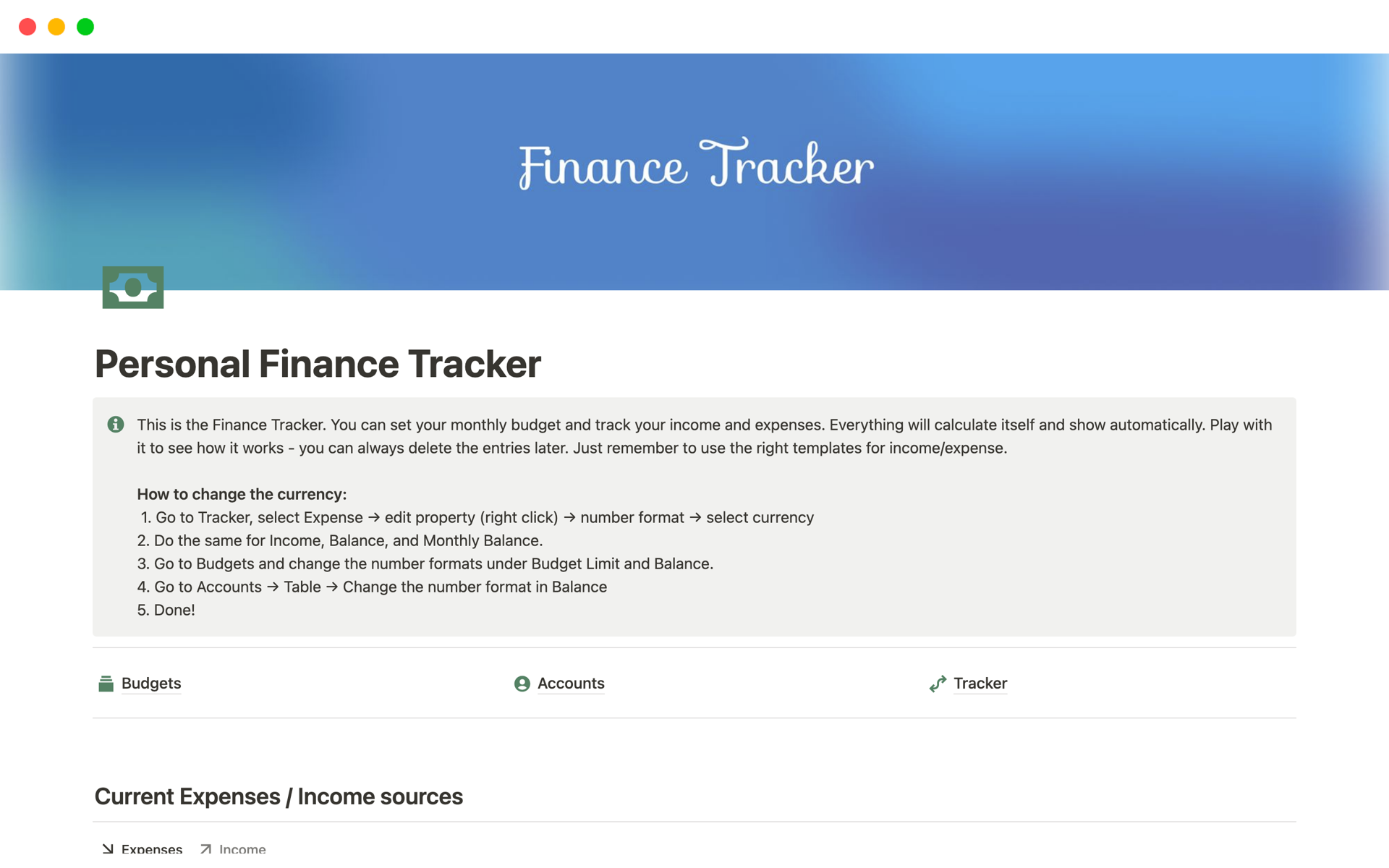 Personal Finance Tracker